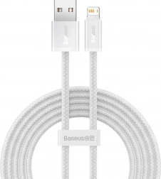 Baseus Dynamic kabel USB–Lightning 2 m, rychlé nabíjení 2,4 A (bílý)