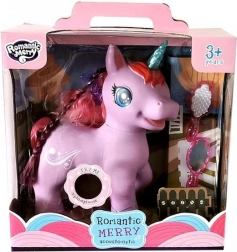 Jednorožec se zvuky a světlem, fialový