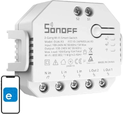 Chytrý Wi‑Fi spínač SONOFF Dual R3 s měřením spotřeby