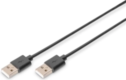 Propojovací kabel USB 2.0 USB-A na USB-A, černý, 1 m