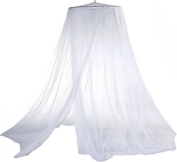 Baldachýnová moskytiéra na postel, bílá