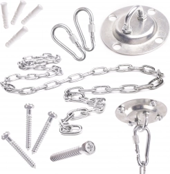 Stropní montážní sada pro závěsné křeslo a houpací síť 200 kg