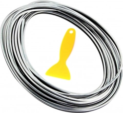 Ozdobná tuningová lišta 5 m – stříbrná