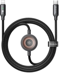 Mcdodo 2v1 USB-C na Lightning kabel a nabíječka pro Apple Watch 36W, 1,5m