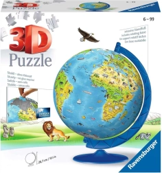 ravensburger 3d puzzle dětský glóbus 180 dílků