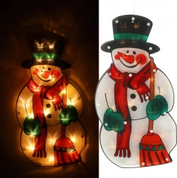 LED závěsná vánoční dekorace na okno – stromek 45 cm – Bałwan