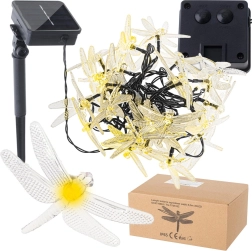Solární dekorativní světla s vážkami