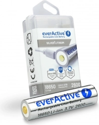 Nabíjecí akumulátor 18650 3,7 V Li‑ion 2600 mAh s micro USB EVERACTIVE