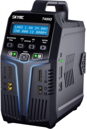 Čtyřkanálová inteligentní nabíječka SKYRC T400Q 4×100 W