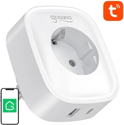 Chytrá zásuvka Gosund s usb‑c 20 w, wifi/bluetooth a měřením spotřeby, 16 a