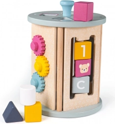 Motorická aktivní válec BIGJIGS TOYS z FSC dřeva