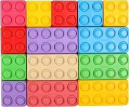 stavebnice barevné cihličky junior 60 ks MARIOINEX