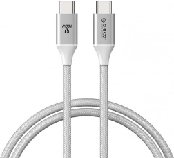 Orico USB‑C na USB‑C nabíjecí kabel 100 W, bílý
