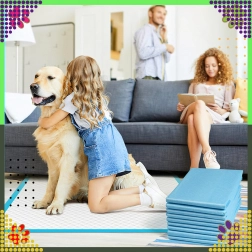 Hygienické podložky pro psy XL 60 × 90 cm, silné, 20 ks, modré