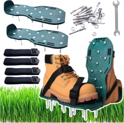 Aerátor vertikutátor s hroty na boty pro trávník