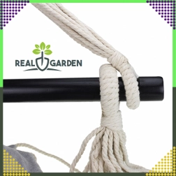 Závěsné brazilské křeslo s polštáři, tmavě šedé