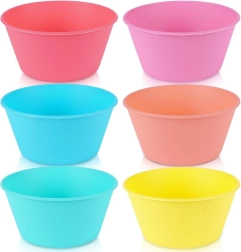 Plastové misky 12,5 cm, 400 ml – sada 6 ks