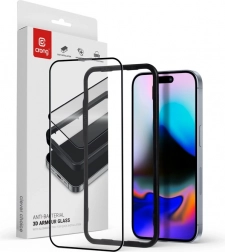 Crong antibakteriální 3D Armour Glass ochranné sklo pro iPhone 16 Pro Max – iPhone