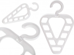 Multifunkční organizér do skříně s 9 otvory, bílý