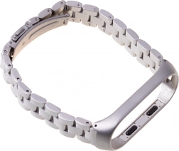 Kovový náramek pro XIAOMI Mi Band 3/4 – stříbrný