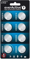 Sada lithiových baterií everActive 8 ks