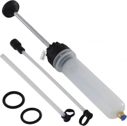 Ruční olejová pumpa 200 ml s PVC hadicemi