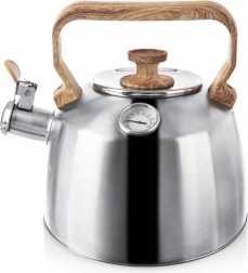 Ocelová konvice s píšťalkou a teploměrem 3,2 l