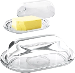 Skleněná máslenka s víčkem