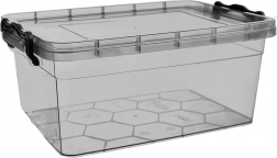 Plastový box na potraviny s víkem 5 l šedý