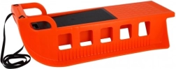 Plastové sáně Kamzík s popruhem 85 × 41 cm – Oranžové
