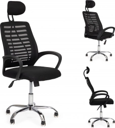 Kancelářská židle s hlavovou opěrkou a houpací funkcí ModernHome