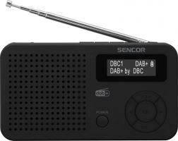 Digitální rádio DAB+/FM s RDS, Bluetooth 5.0, LCD a akumulátorem - 1 kus