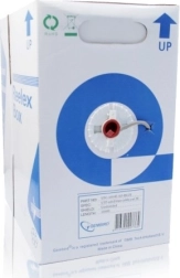 Stíněný síťový kabel FTP Cat 5e, AWG24, 305 m, šedý