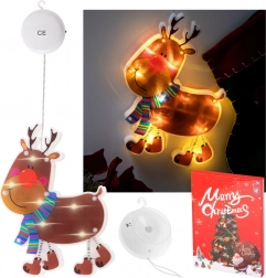 Závěsná led dekorace do okna – sob s přísavkou