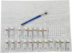 Malování podle čísel s rámem 40 × 50 cm – lev