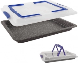 granitová pečicí forma s víkem 43 × 29 × 7 cm