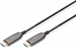 Hybridní HDMI 2.1 AOC kabel Ultra High Speed 8K/60Hz 30m Černý