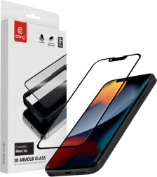 3D tvrzené sklo Armour Glass pro Apple iPhone 16e / iPhone 14 / iPhone 13 / iPhone 13 Pro s instalačním rámečkem
