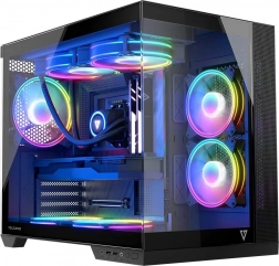 Volcano panorama apex ARGB 7F midi – šedá počítačová skříň