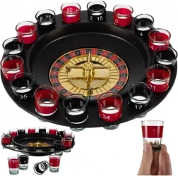 Ruleta alkoholová se skleničkami