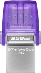 USB flash disk KINGSTON DataTraveler microDuo 3C 256 GB, USB‑A/USB‑C, USB 3.2 Gen 1