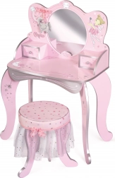 Dřevěný toaletní stolek s židličkou Magic Maria
