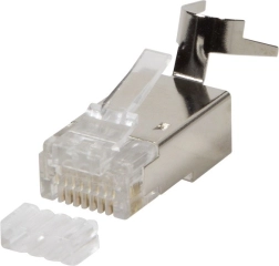 Stíněné konektory RJ45 CAT.6, 6A, 7 - 10 ks