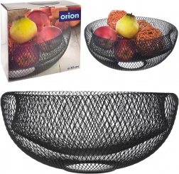 Kovový černý košík na ovoce RADKA