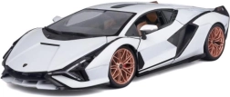 Kovový model auta 1:18 Lamborghini Sián FKP 37 bílo‑černý Bburago