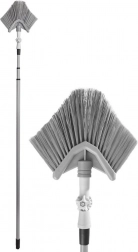 Teleskopický kartáč na prach a pavučiny s trojúhelníkovou hlavicí 143–324 cm
