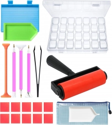 Sada nástrojů pro diamond painting a vyšívání diamanty