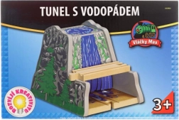 Maxim dřevěný tunel s vodopádem