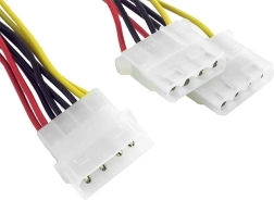 rozdvojka napájecího kabelu 1× Molex na 2× Molex