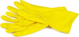Latexové úklidové rukavice XL žluté
